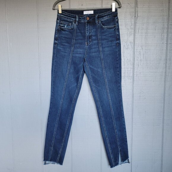 Vervet Women's High Rise Ankle Skinny Split Hem Jeans. Size 28 - Picture 2 of 7